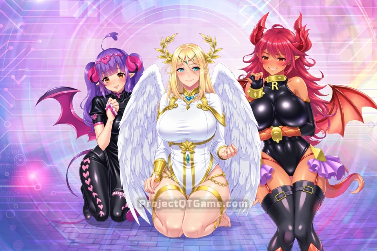 Project QT monster girls Succubus, Feathered Queen and Dragon Girl